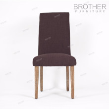 Современный дизайн деревянные столовая стул с валиком ткани